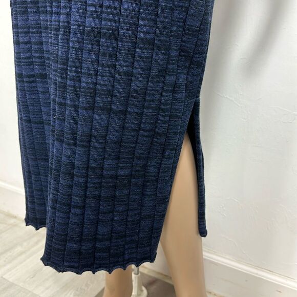 Peruvian Connection Cotton Striped Cap Sleeves Midi Dress Size S - Picture 2 of 9